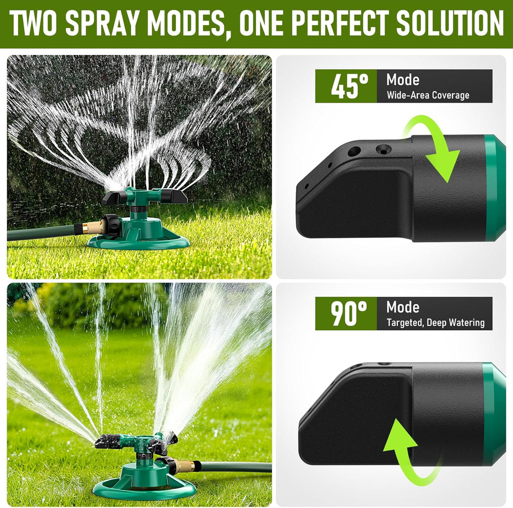Arroseur De Jardin, Arroseur De Pelouse Automatique Rotatif À 360 Degrés, Système De Pulvérisation D'Herbe, Arroseur De Tuyau D'Arrosage Pour Cour