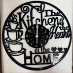 12-Inch Kitchen Decorative Clock Vinyl Record Design with LED Light, Lighted Wall Clock, Led Wall Clocks, Creative Home Decor & Coffee Bar Decoration, Decoration Items, Gift Ready, Perfect Gift for Party Birthday