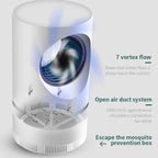 Ultra-Quiet UV Mosquito Trap - Safe for Babies & Pregnant Women, Effective Insect Killer with Photocatalytic Technology